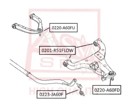 Шаровая опора ASVA 0220-A60FU