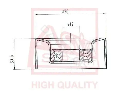 Натяжной ролик ГРМ ASVA HNBP-015
