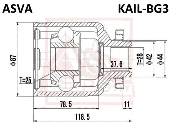 Шрус ASVA KAIL-BG3