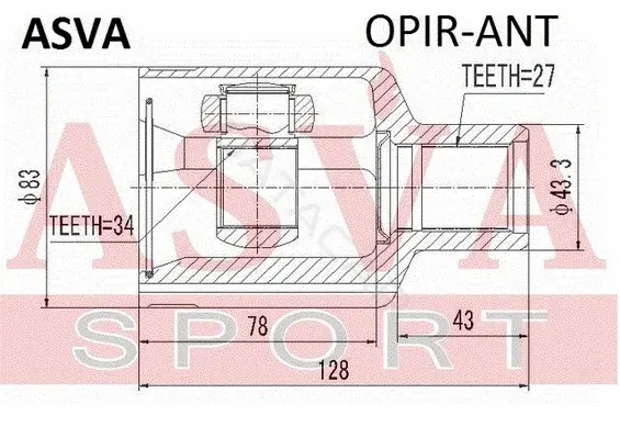 Шрус ASVA OPIR-ANT