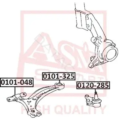Сайлентблок рычага ASVA 0101-048