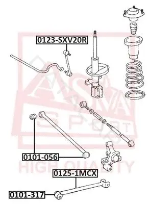 Сайлентблок рычага ASVA 0101-056