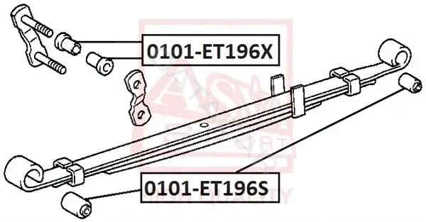 Сайлентблок рычага ASVA 0101-ET196S