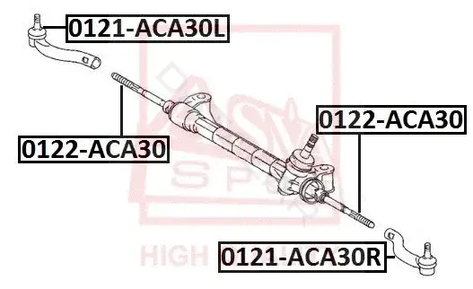 Рулевые наконечники ASVA 0121-ACA30R