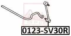Стойки стабилизатора ASVA 0123-SV30R