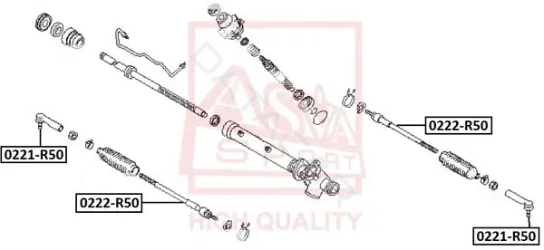 Рулевые наконечники ASVA 0221-R50