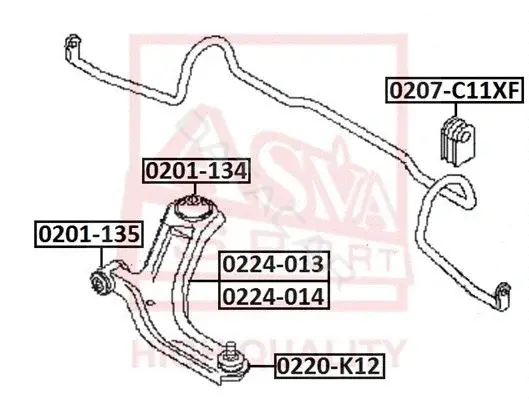 Рычаги ASVA 0224-013