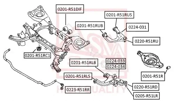 Рычаги ASVA 0224-034