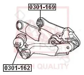 Сайлентблок рычага ASVA 0301-169