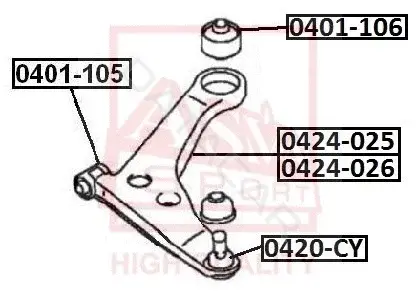 Рычаги ASVA 0424-011