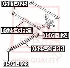 Сайлентблок рычага ASVA 0501-023