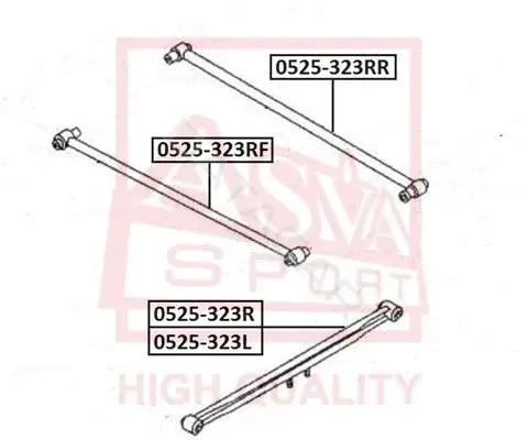 Рычаги ASVA 0525-323RR