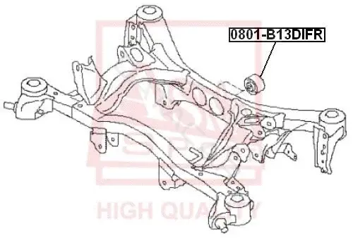 Сайлентблок рычага ASVA 0801-B13DIFR