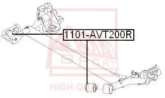 Сайлентблок рычага ASVA 1101-AVT200R