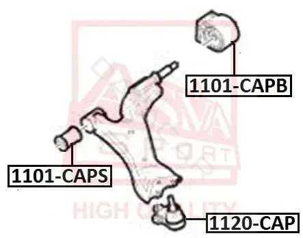 Сайлентблок рычага ASVA 1101-CAPS