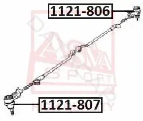 Рулевые наконечники ASVA 1121-807