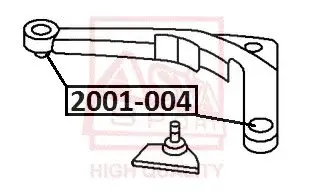 Сайлентблок рычага ASVA 2001-004