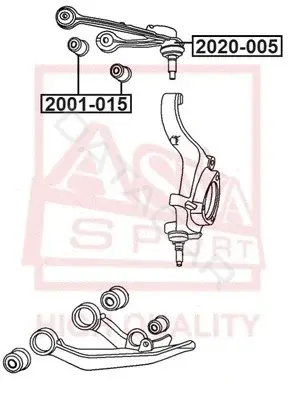 Сайлентблок рычага ASVA 2001-015