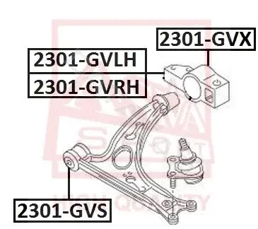 Сайлентблок рычага ASVA 2301-GVS