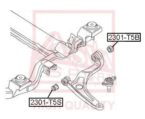 Сайлентблок рычага ASVA 2301-T5B