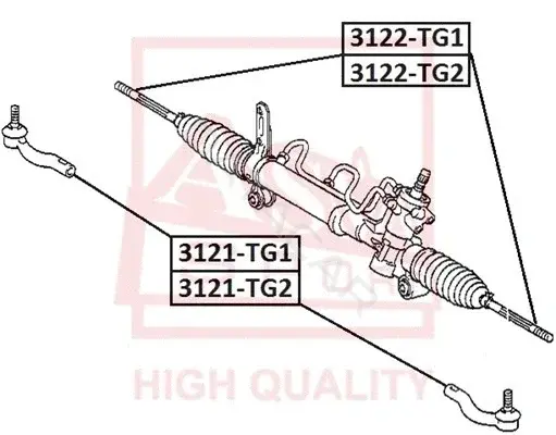Рулевая тяга ASVA 3122-TG2