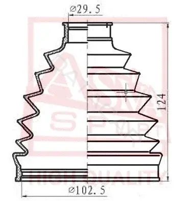 Пыльник шруса ASVA ASBT-504