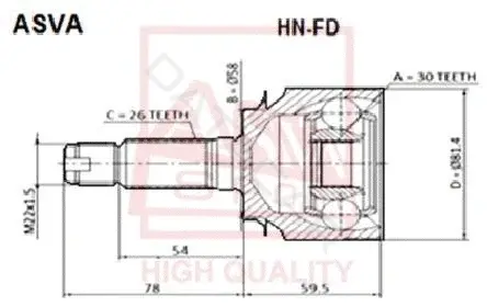 Шрус ASVA HN-FD
