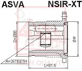 Шрус ASVA NSIR-XT