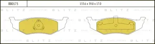 Тормозные колодки BLITZ BB0173