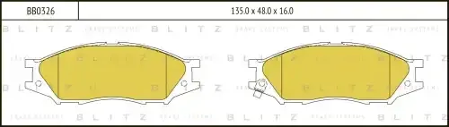 Тормозные колодки BLITZ BB0326