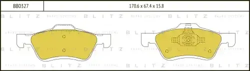 Тормозные колодки BLITZ BB0327