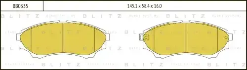 Тормозные колодки BLITZ BB0335