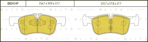 Тормозные колодки BLITZ BB0454P