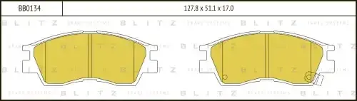 Тормозные колодки BLITZ BB0134