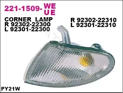 Поворотник DEPO 221-1509R-UE