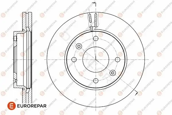 Тормозные диски EUROREPAR 1642779280