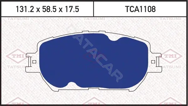Тормозные колодки TATSUMI TCA1108