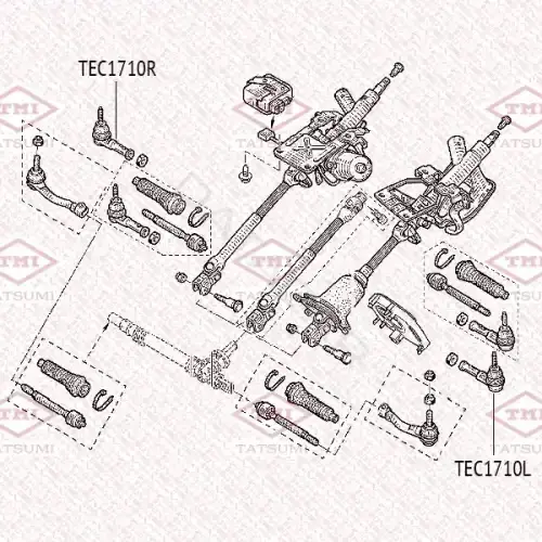 Рулевые наконечники TATSUMI TEC1710L