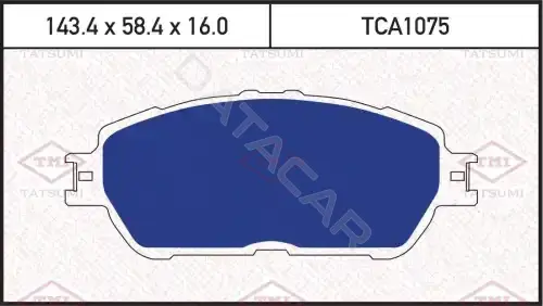 Тормозные колодки TATSUMI TCA1075