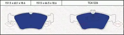 Тормозные колодки TATSUMI TCA1226