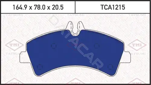 Тормозные колодки TATSUMI TCA1215