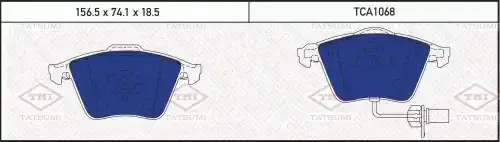 Тормозные колодки TATSUMI TCA1068