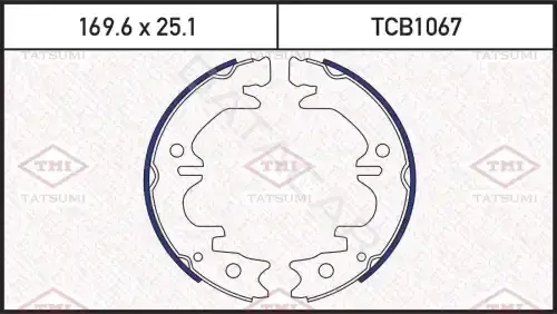 Барабанные колодки TATSUMI TCB1067