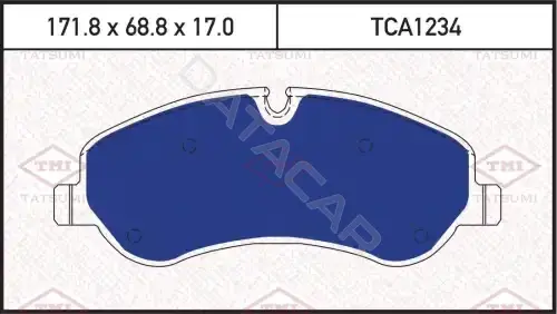 Тормозные колодки TATSUMI TCA1234