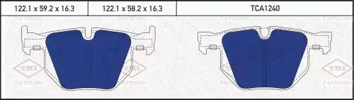 Тормозные колодки TATSUMI TCA1240