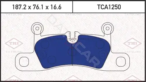Тормозные колодки TATSUMI TCA1250