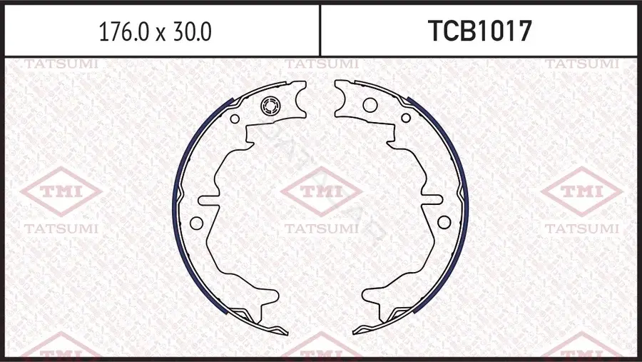 Колодки ручника TATSUMI TCB1017