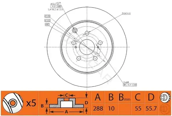 Тормозные диски SB NAGAMOCHI BR21156