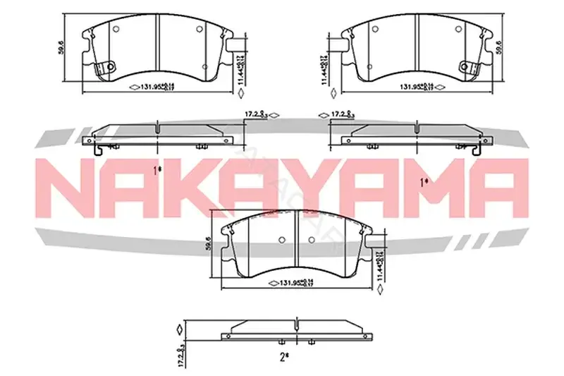 Тормозные колодки NAKAYAMA P0354NY
