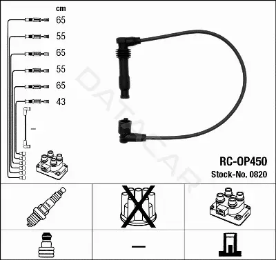 Высоковольтные провода NGK 0820